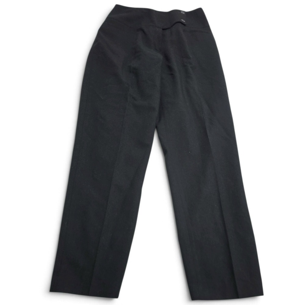 Vintage 90s Harve Benard by Benard Holtzman Wool Blend Wide Leg Pants Sz 6 Black